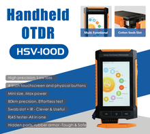 Charger l'image dans la galerie, HSV-100D Mini Handheld OTDR, 9-in-1 Fiber Optic Tester
